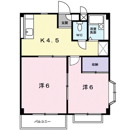 エリール大柿の物件間取画像